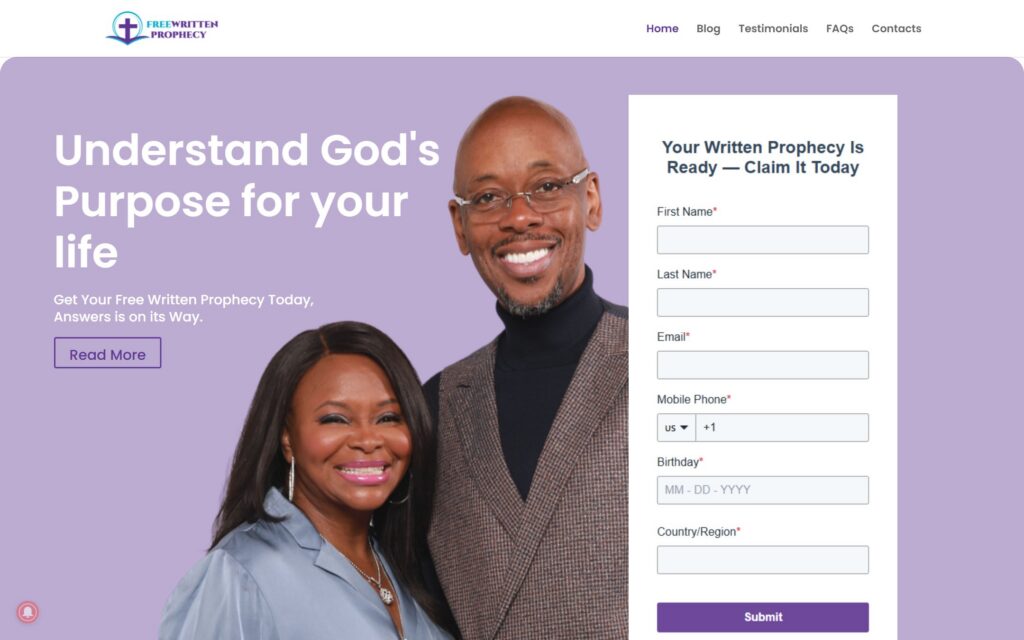 Free Written Prophecy